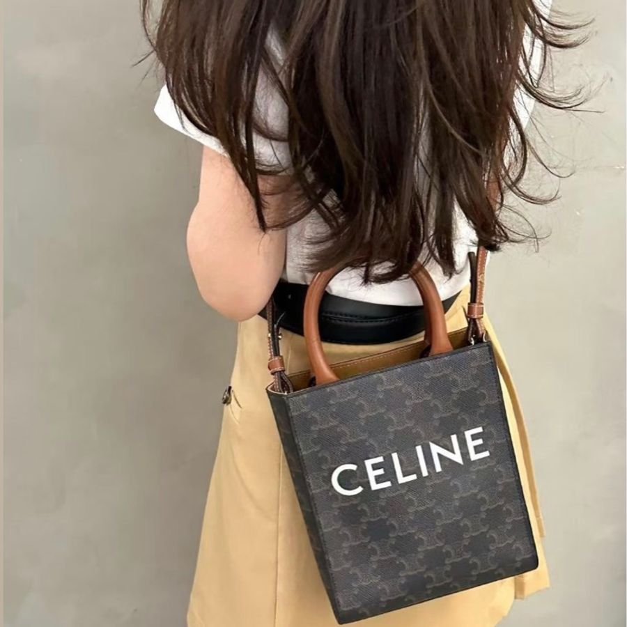 CELINE 經典凱旋門老花琴譜包 小號 進新-5
