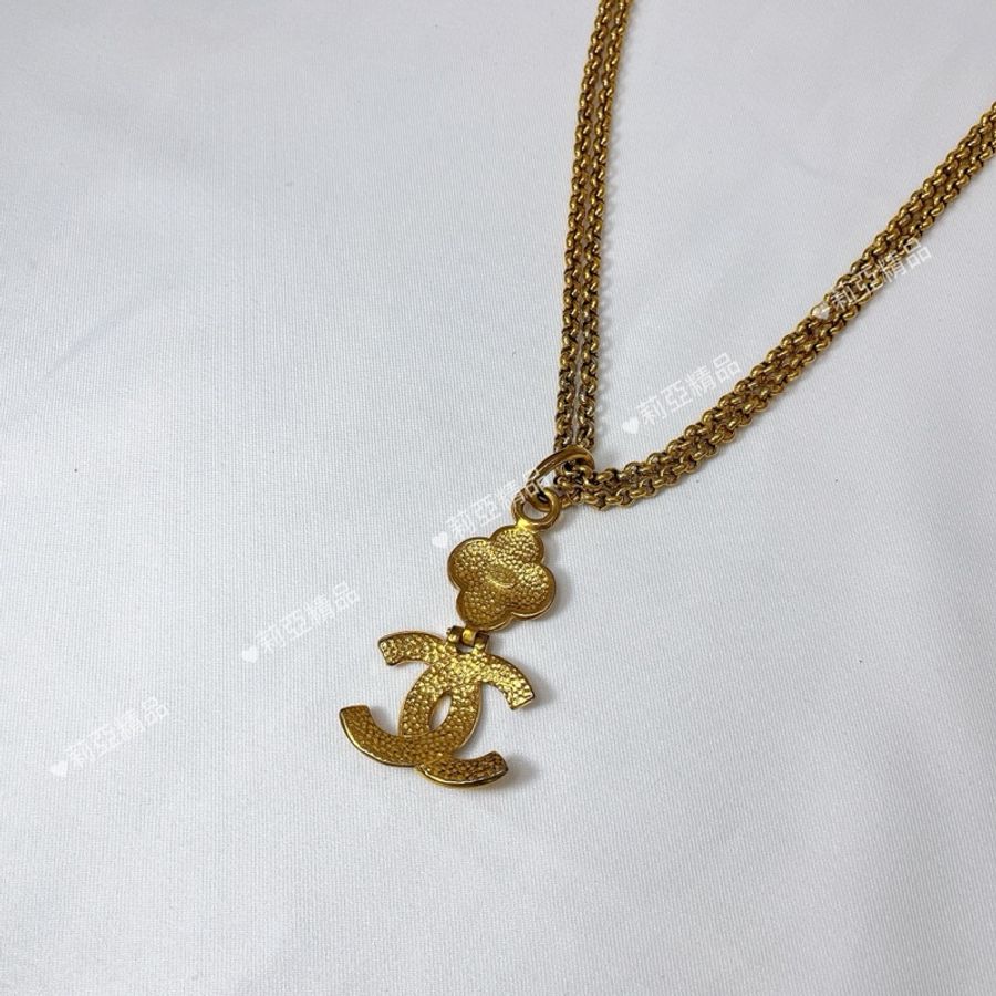 莉亞精品♡ Chanel 多功能雙C花花長鏈 二手美品-7