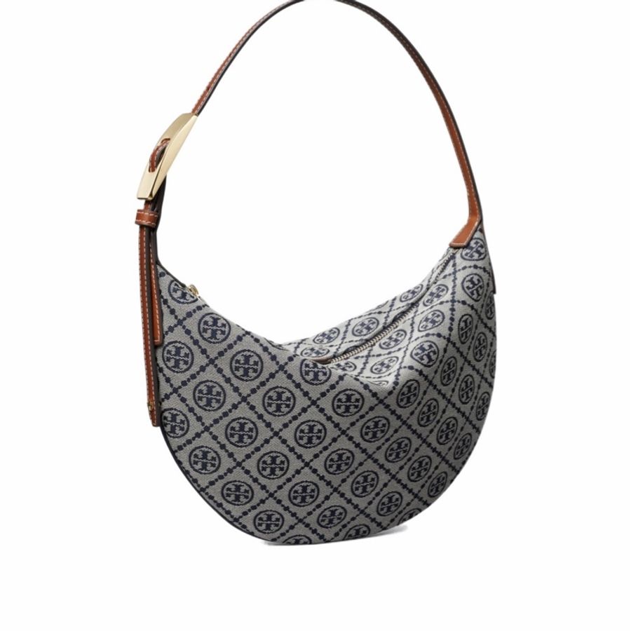 Tory Burch 女士 T Monogram 小號新月包均碼碼31cm*22.4cm-0