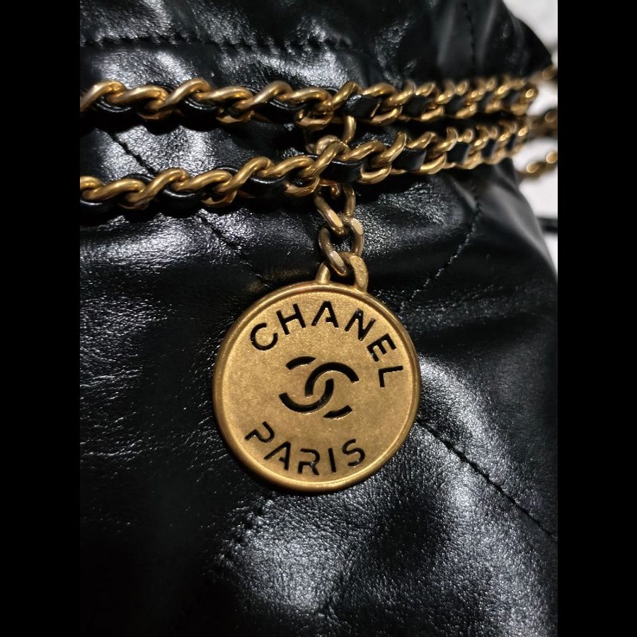 CHANEL 22 MINI 黑金 晶片 全網最低價-2