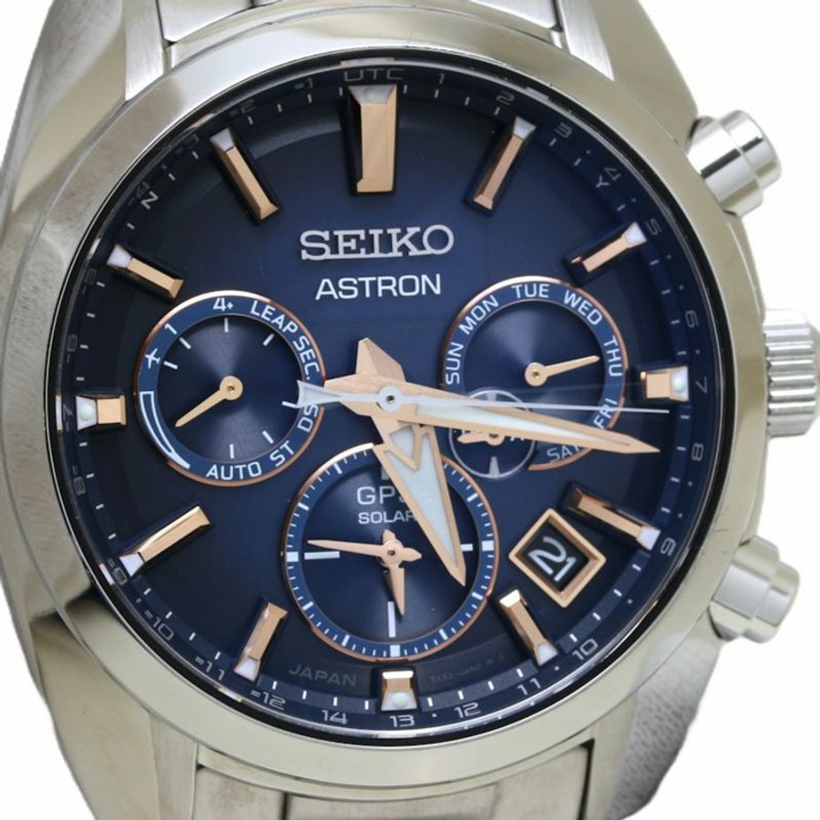 精工 Astron 計時腕錶 SBXC049 5X53-0AJ0 不鏽鋼男士腕錶 130323-4