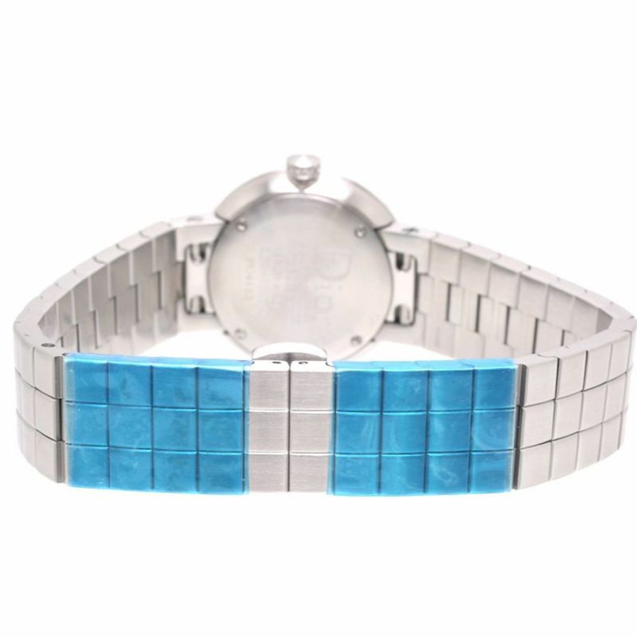 Christian Dior La D de CD047110M002 女士腕錶,鑲嵌4顆鑽石,錶圈亦鑲鑽,不鏽鋼材質,貨號39934-3