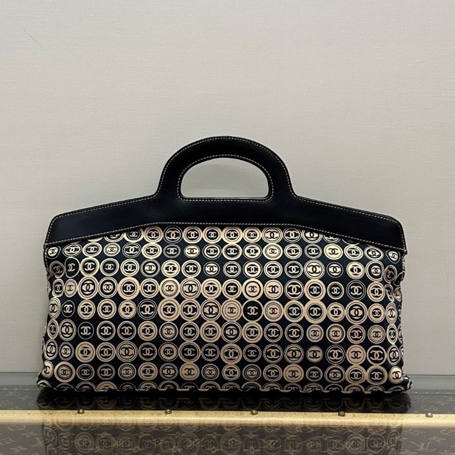 CHANEL 中古錢幣系列手提包46*22*8 98新配件塵袋-1
