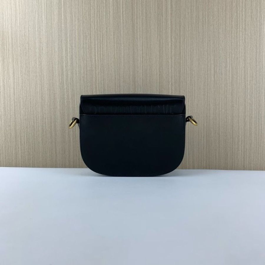 Dior bobby 黑金 全皮小號 馬鞍包️ 18*14*5 9新 配件塵袋-4