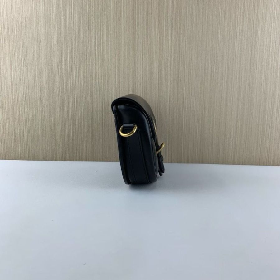 Dior bobby 黑金 全皮小號 馬鞍包️ 18*14*5 9新 配件塵袋-6