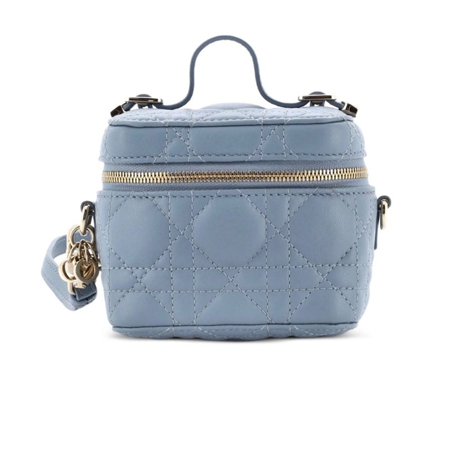 Lady Dior Vanity Case Cannage Quilt Lambskin Micro crossbody bag-5