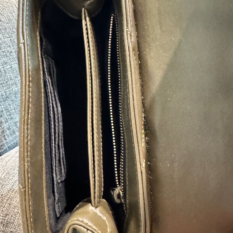 Saint Laurent YSL Loulou Small 小牛皮 肩背包 深卡其綠2018|附原盒-3