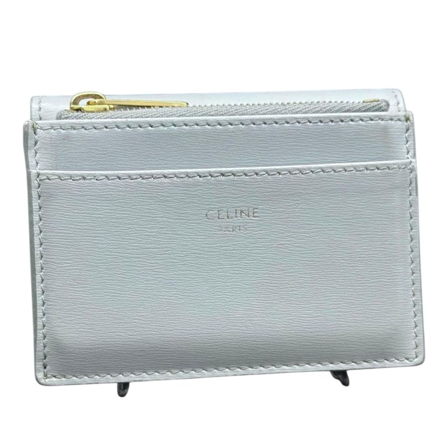 🌷Celine 凱旋門經典兩用短夾baby藍|經典花紋✦fufu style 精品✦ 氣質款|-2