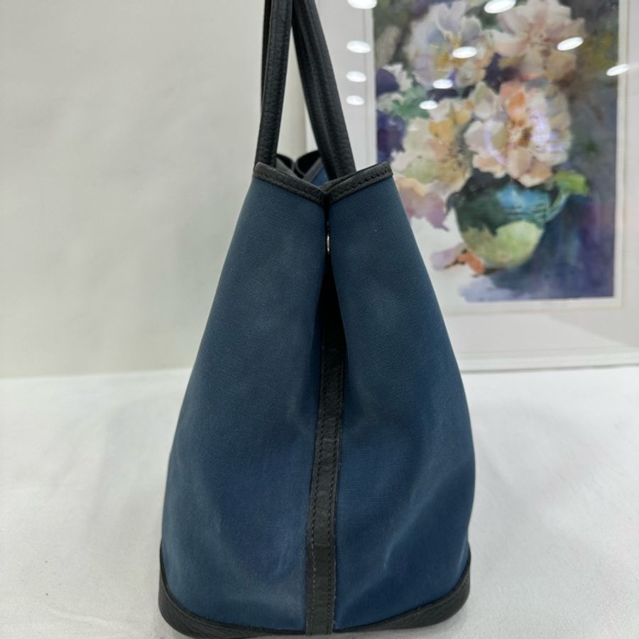 Hermes爱马仕帆布Garden party36花园手提包 T刻-3