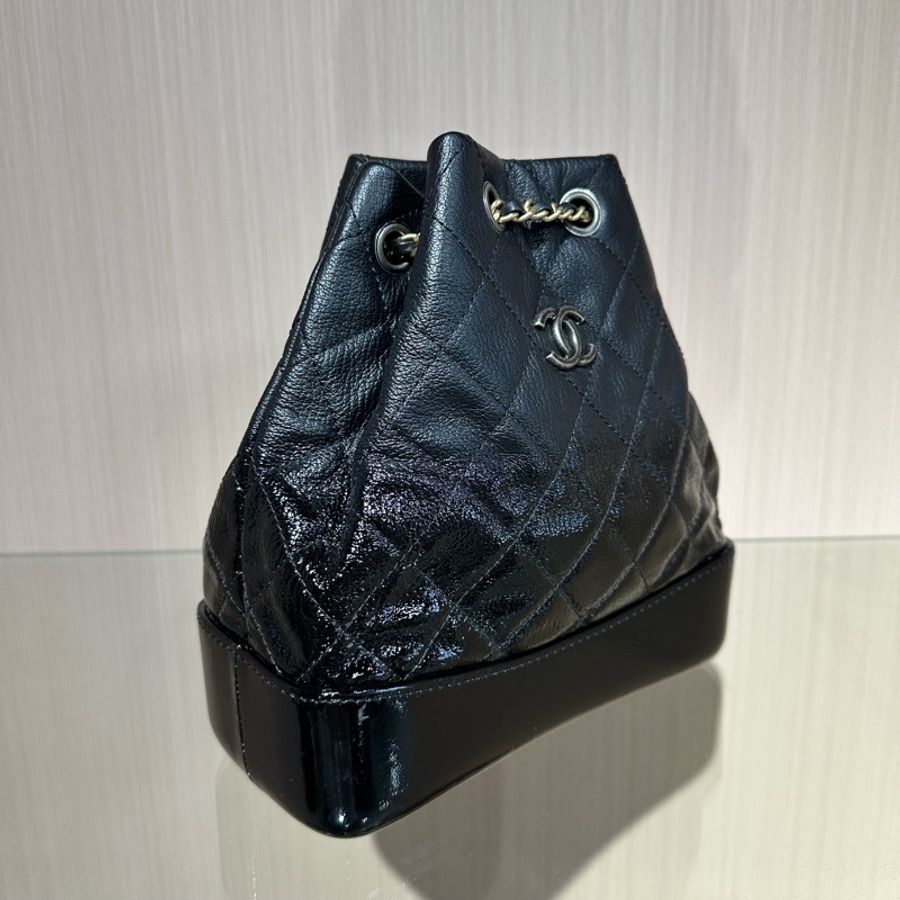 CHANEL香奈兒 鴛鴦鏈條 菱格牛皮 背包雙肩包 小號 漸變色-1