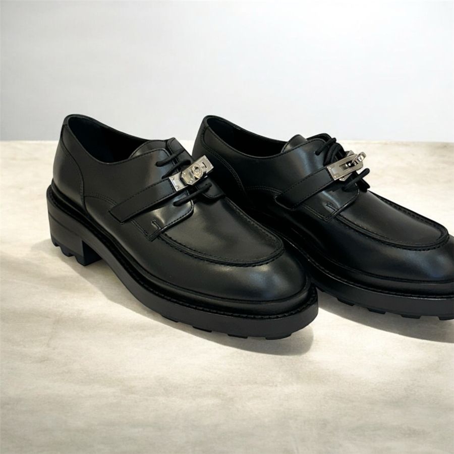 Hermès Derby First Oxford Shoes凱莉牛津鞋 EU38-1