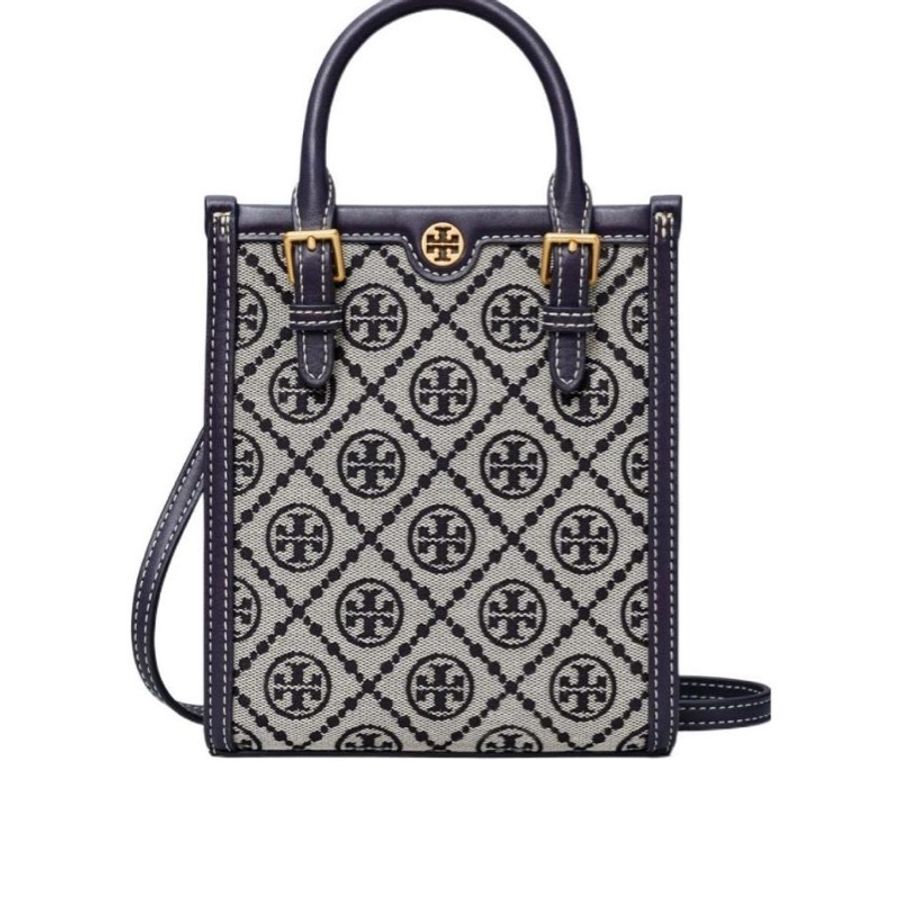 Tory Burch 女士 迷你 T 字母組合托特包均碼碼常規、16cm*6.5cm*18.5cm-0