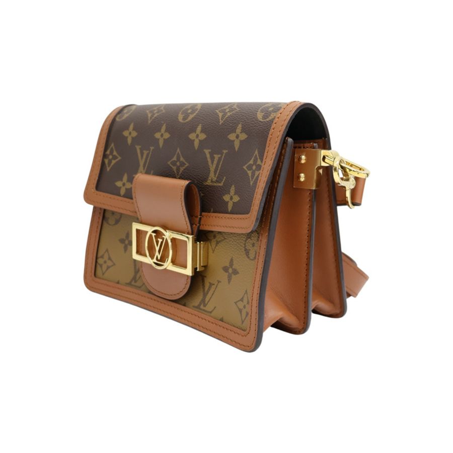 棕色 原花帆布 Dauphine mini 肩背包 M45959【LOUIS VUITTON LV 路易威登】 M45959-2