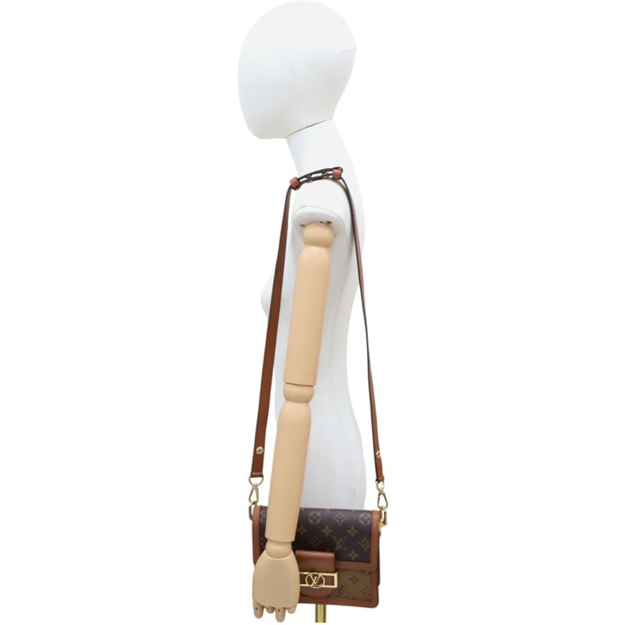 棕色 原花帆布 Dauphine mini 肩背包 M45959【LOUIS VUITTON LV 路易威登】 M45959-7