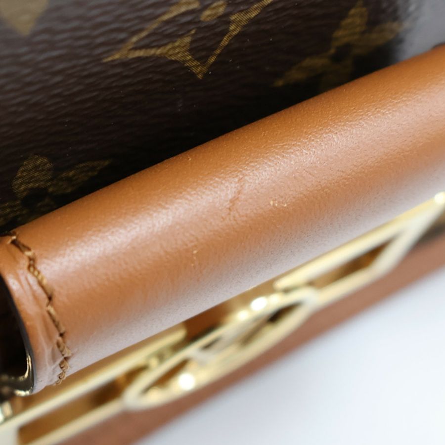 棕色 原花帆布 Dauphine mini 肩背包 M45959【LOUIS VUITTON LV 路易威登】 M45959-16