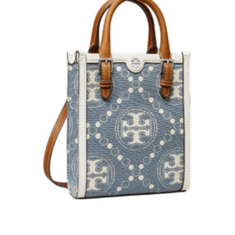Tory Burch 女士 T MONOGRAM 迷你托特斜挎包均碼碼16cm*6.5cm*18.5cm-4
