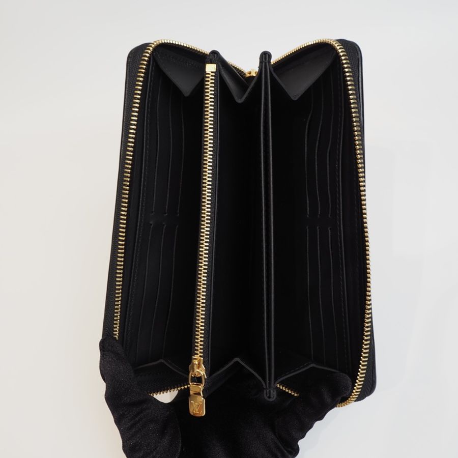 Louis Vuitton 小羊皮老花壓紋長夾-3