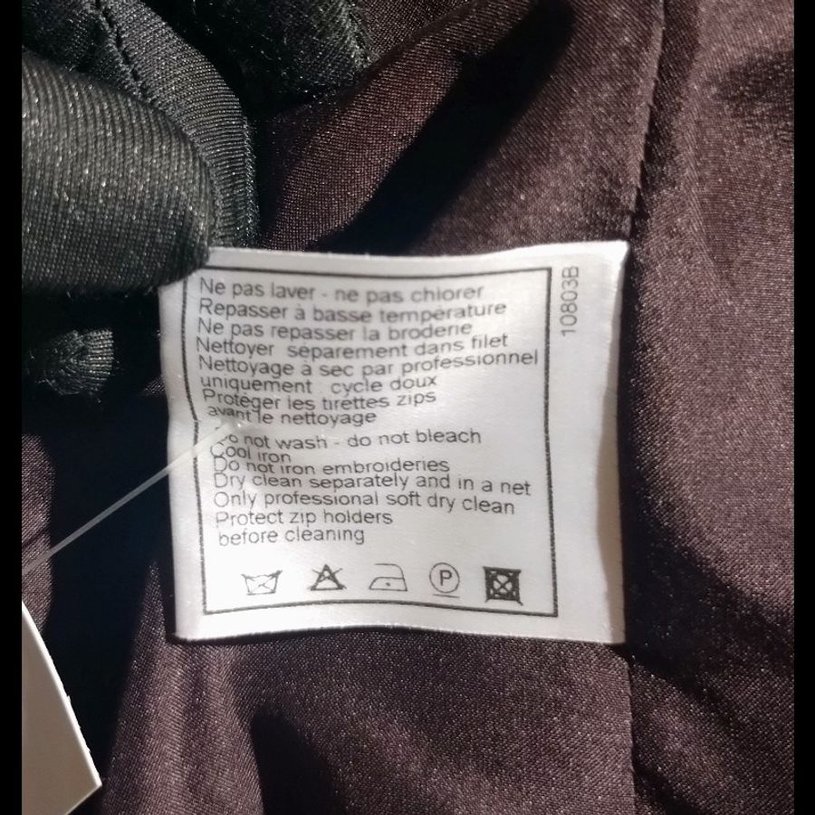 Chanel 深咖毛呢雙口袋繡亮片外套-27