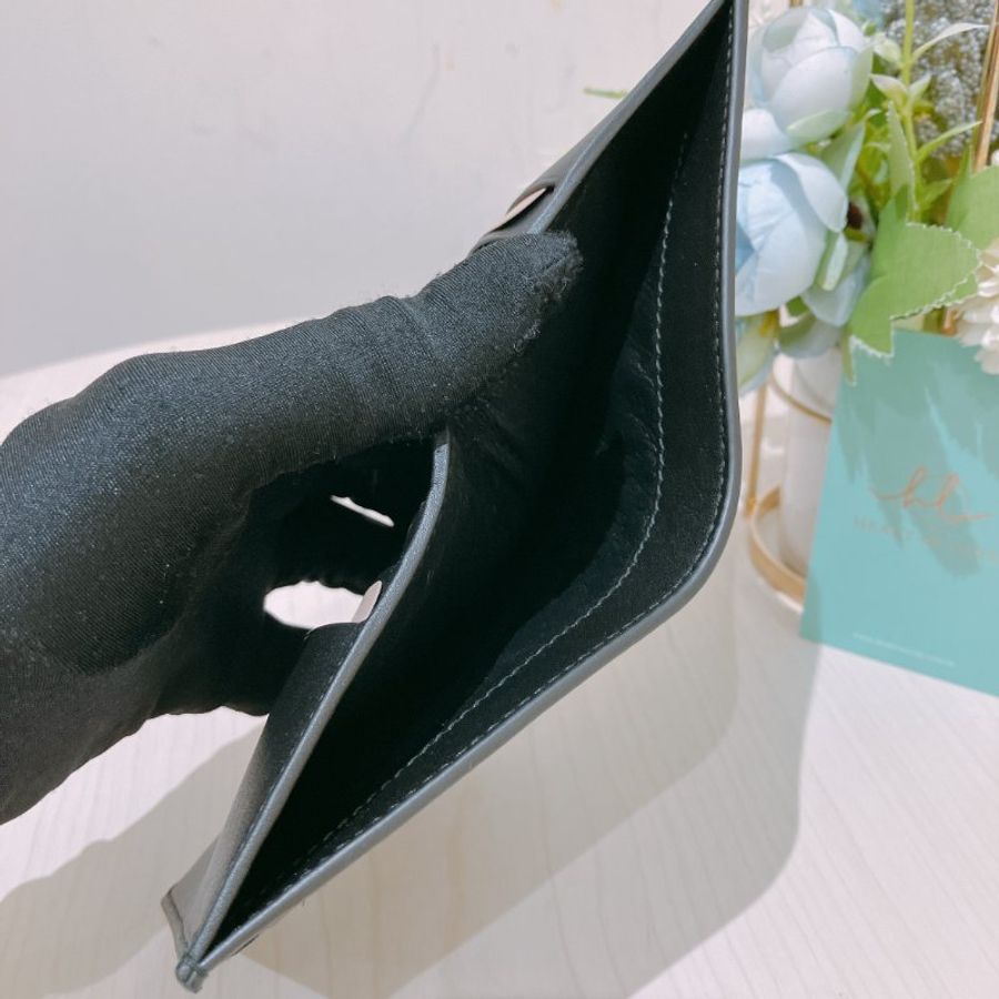 TK1932  葆蝶家 男士 黑色編織 錢包 Bottega Veneta Small Intrecciato Wallet Black Calfskin-8