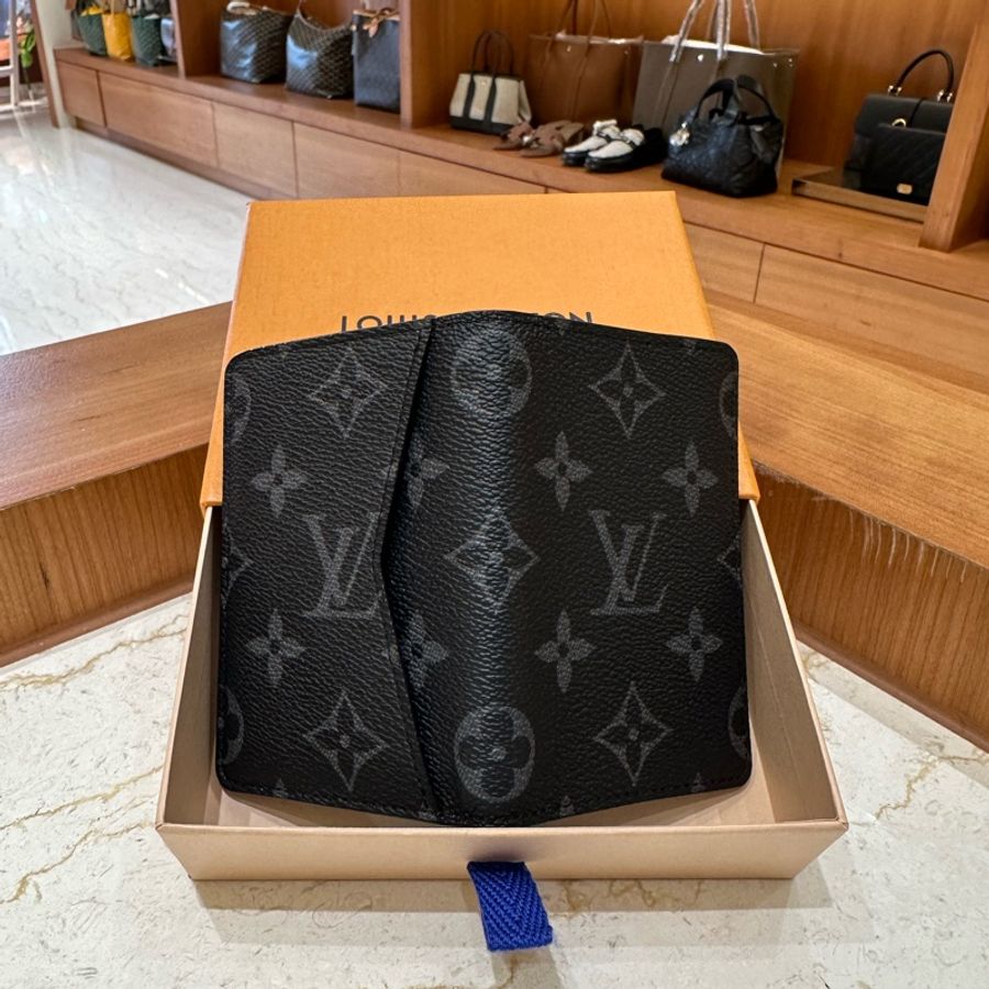 #全網最低價 Louis Vuitton Vertical 老花翻蓋卡包 黑色-5