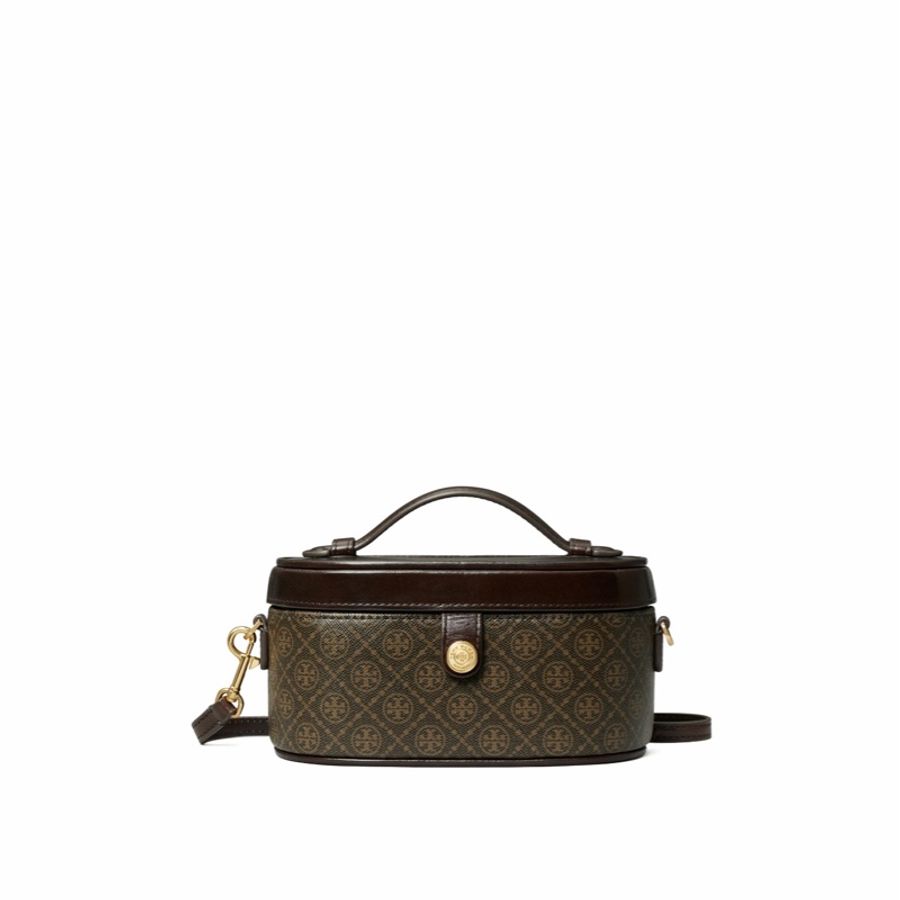 Tory Burch 女士 T Monogram 化妝包均碼碼18.5cm*9.3cm*9.7cm-0