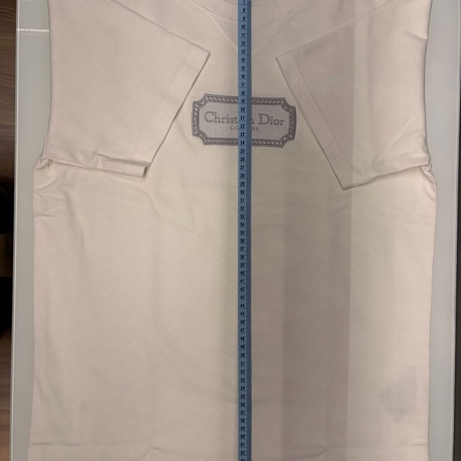 Dior 迪奧 95新短袖刺繡T恤 白色S-2