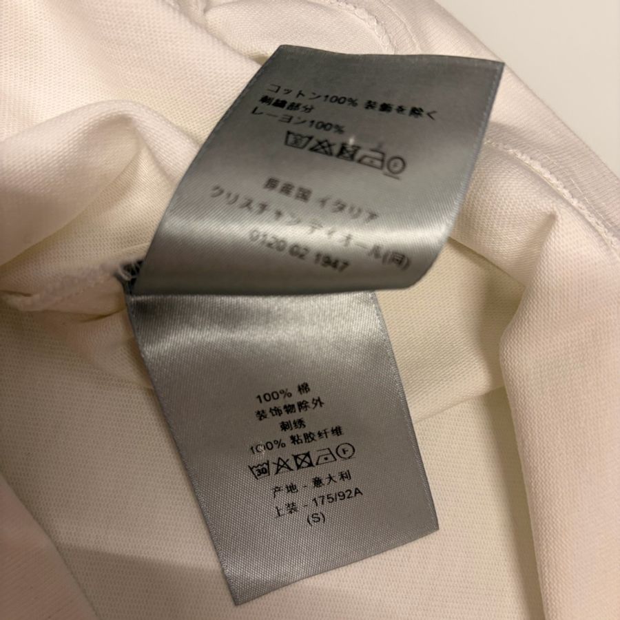Dior 迪奧 95新短袖刺繡T恤 白色S-9