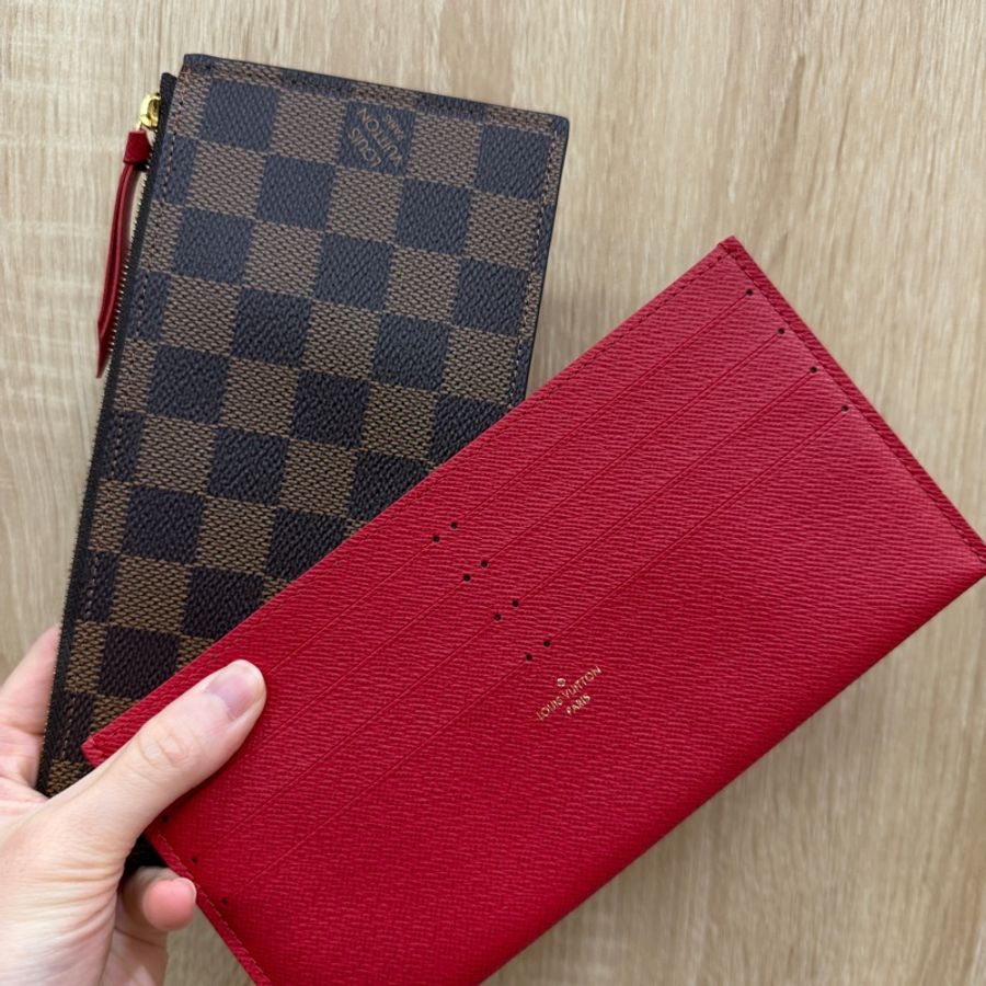 LV 咖格金釦三合一斜背鍊包N40492-14