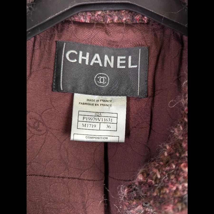 莉亞精品♡CHANEL 小香風大衣 尺碼36 二手美品-3