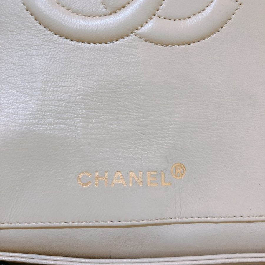 TK1931 香奈兒 淺褐色 復古 翻蓋手袋 Vintage Flap Bag Small Lambskin-13