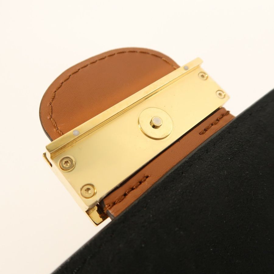 LOUIS VUITTON Monogram Reverse Mini Dauphine金扣肩背袋-17
