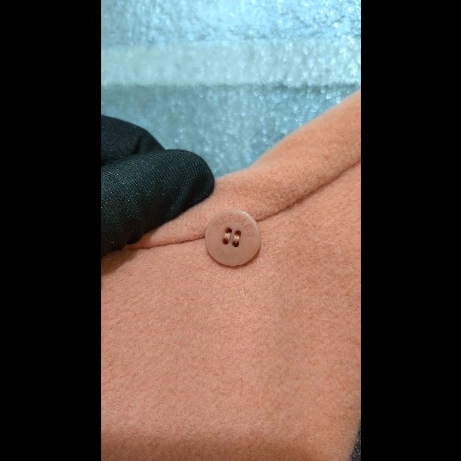 Hermes 粉膚色 cashmere 單釦外套-22