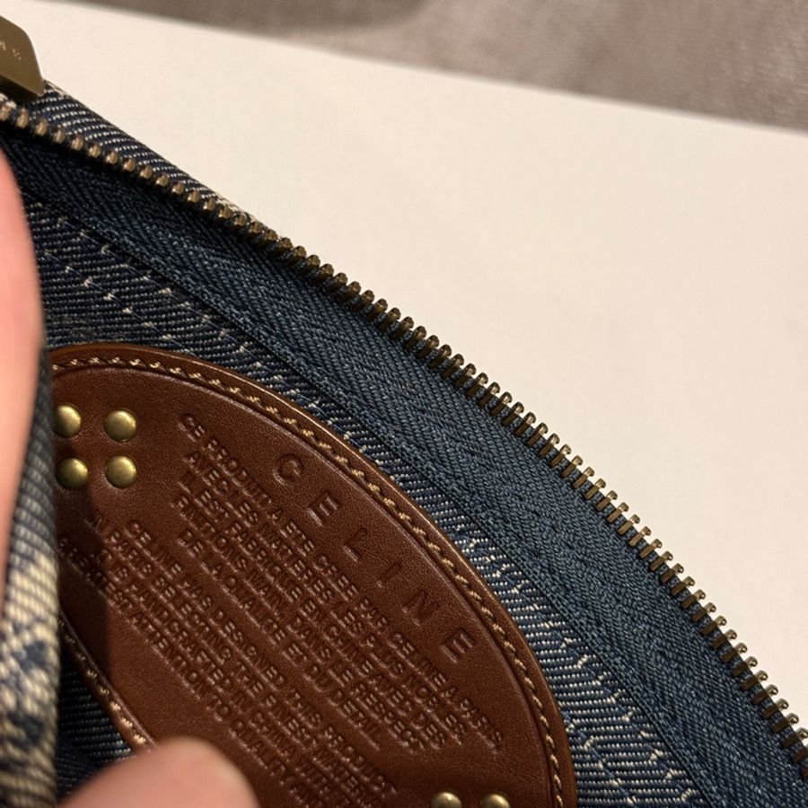 Celine 單寧牛仔凱旋門老花 腰包/胸包 、單肩包-6