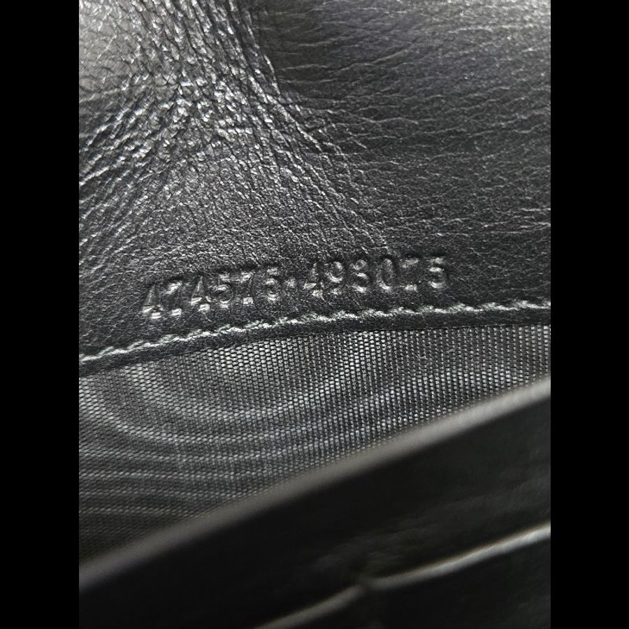 Gucci GG Marmont 金色雙G logo 馬蒙 馬夢 黑金 WOC 信封包 鏈帶包 斜背包 經典山形紋-41