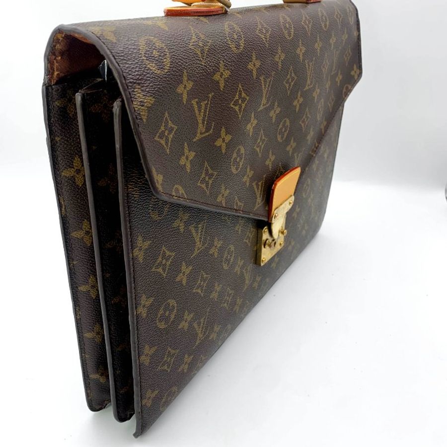 LOUIS VUITTON路易威登Conseiller老花公事包, LV,手提包,辦公包,蒙梭包,二手真品,現貨,免運-7