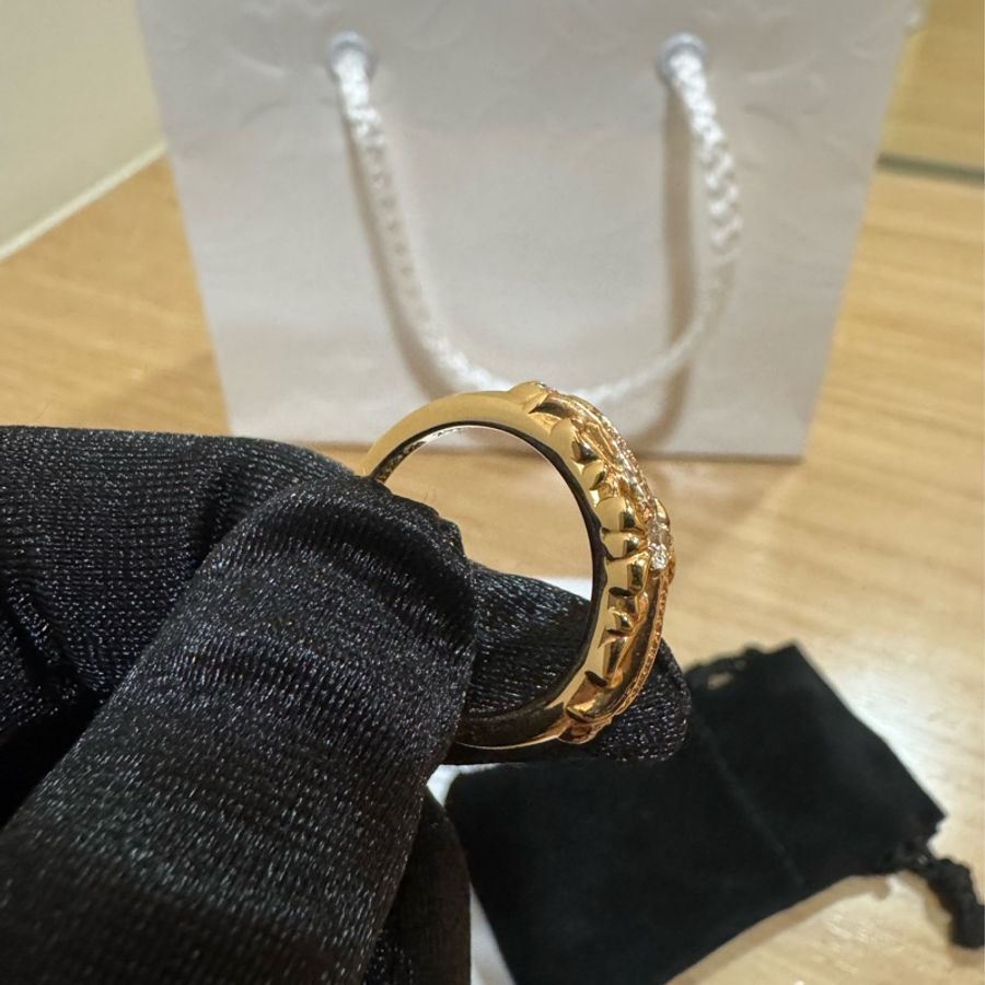 chrome hearts BABYCLSC克羅心22k白鑽十字花戒指-1