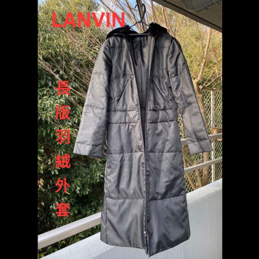 原價8萬6/LANVIN 女神長版薄風衣/內襯90%鵝絨-5