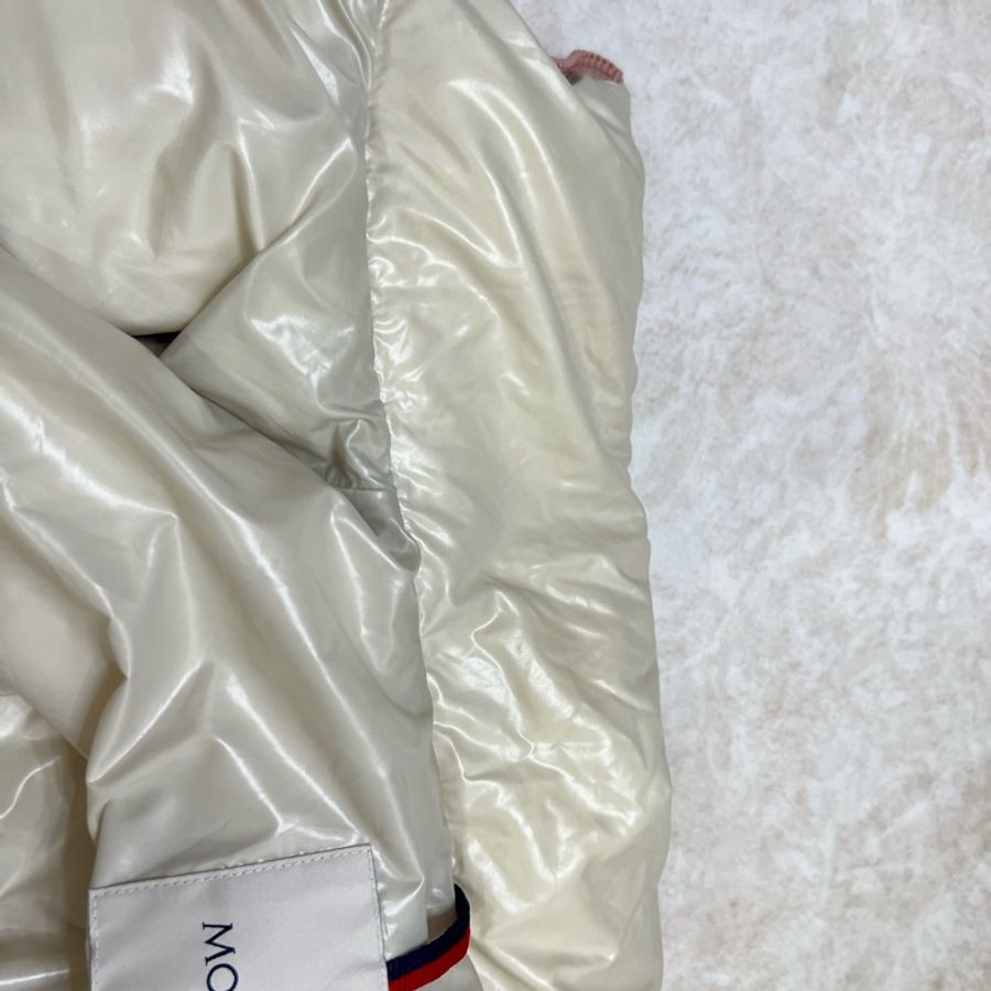 Moncler 粉色拼就杏色羽絨背心外套-11