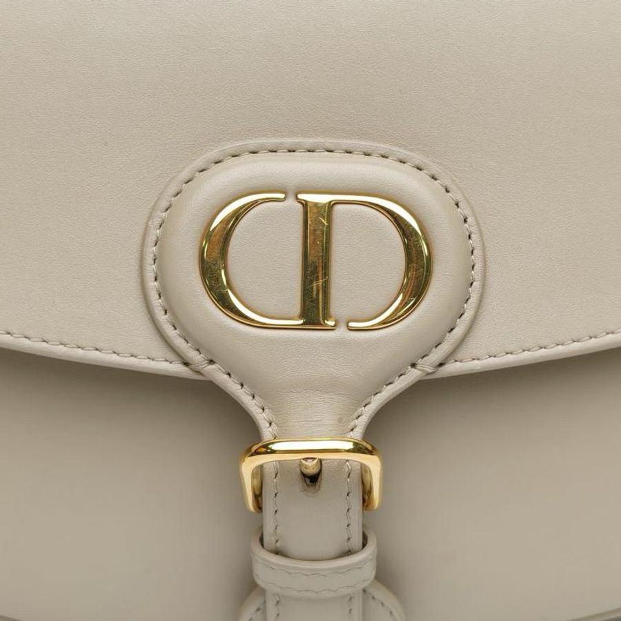 DIOR DiorBobby中號22奶茶色牛皮金扣肩背包2020-4