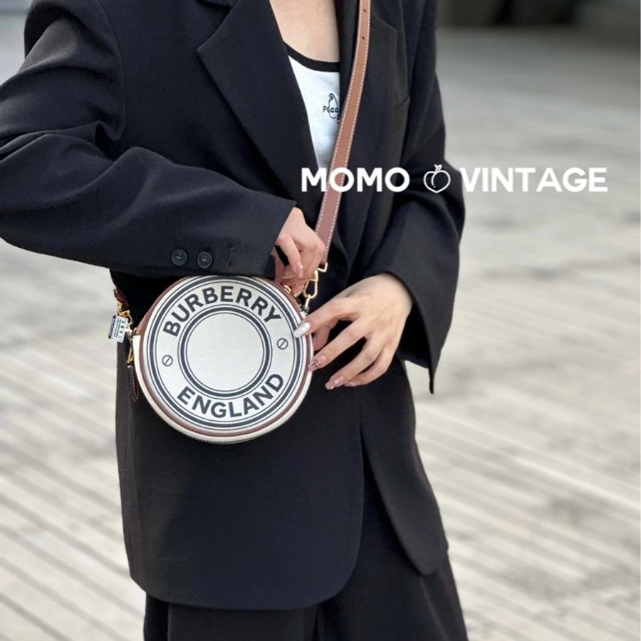 【極新🎁 好溫柔】 Burberry 巴寶莉 圓餅包 斜背包(專櫃63,000)-19