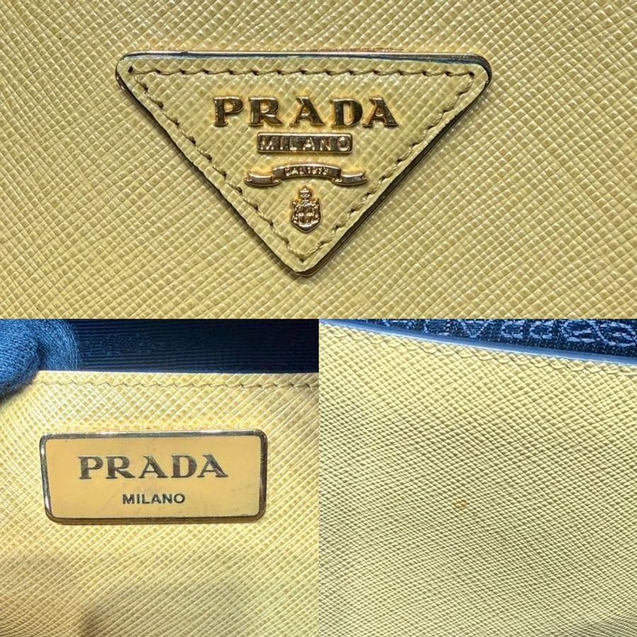 PRADA Saffiano Lux撞色手提包-6