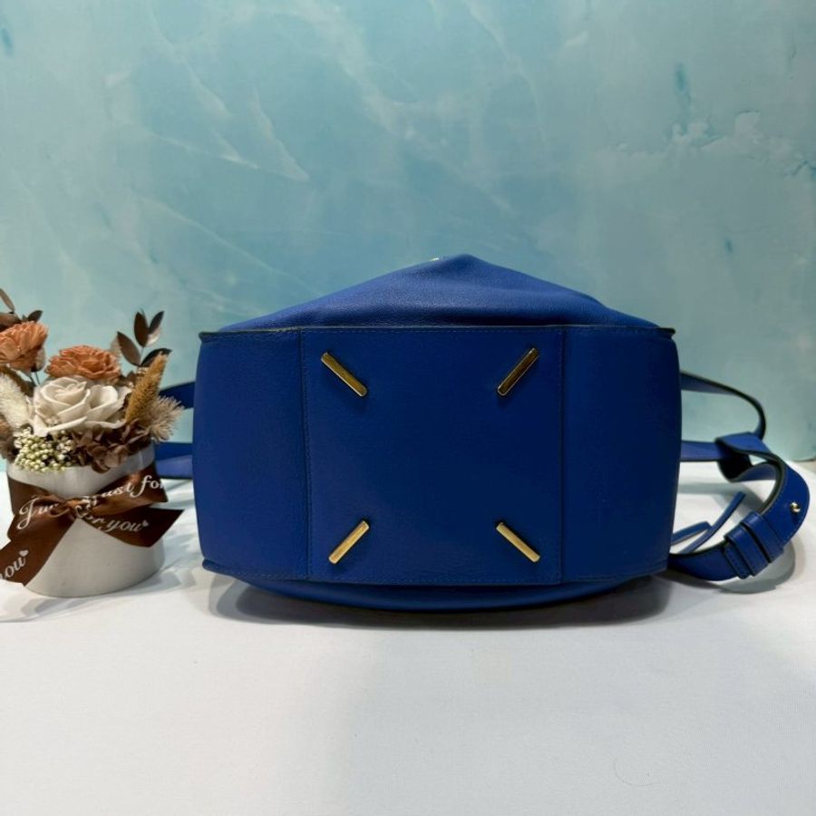 LOEWE 皇家藍中款吊床包-6