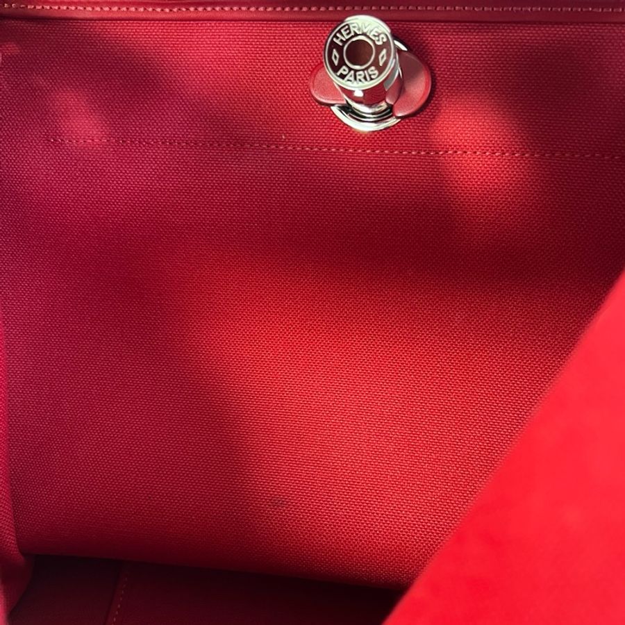 Hermès 愛馬仕 HerBag Zip 39(MM)|中性款手提/肩背兩用包| D刻|Rouge Grenat 酒石榴紅|🌼9成新|銀色金屬配件-33