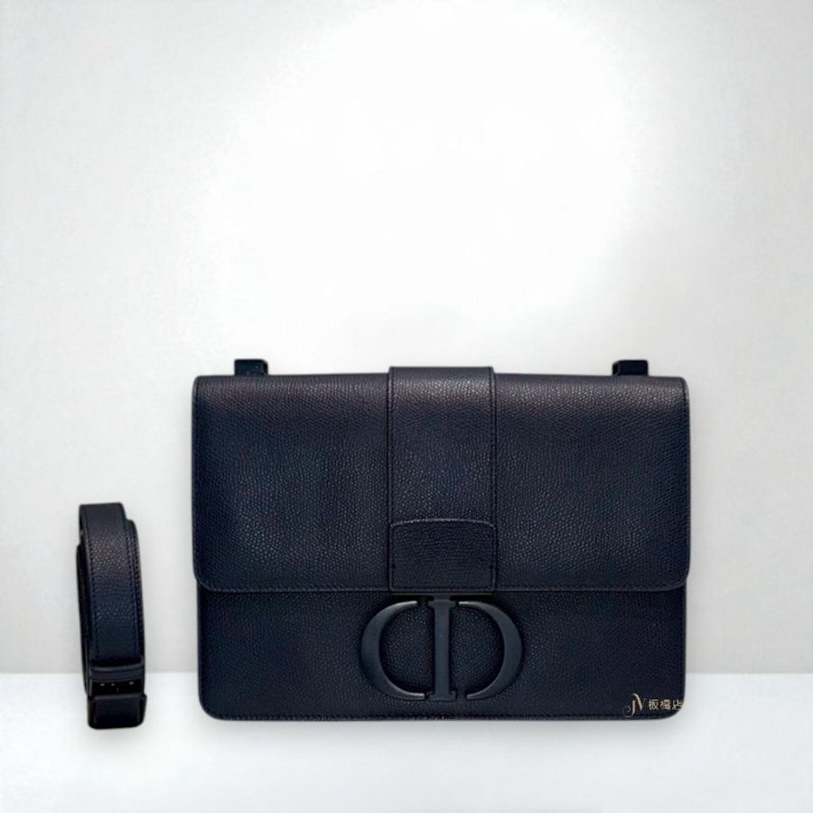 JS0302-DIOR 藍牛皮霧面釦30 Montaigne-0