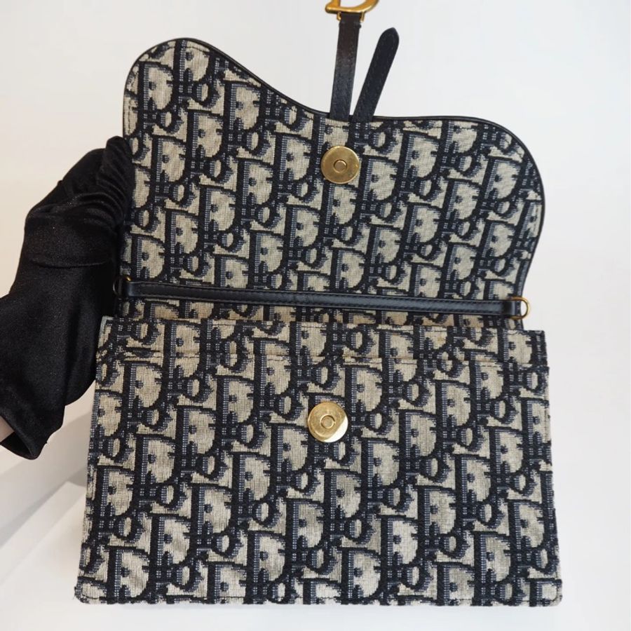 DIOR woc 老花鍊條包-4