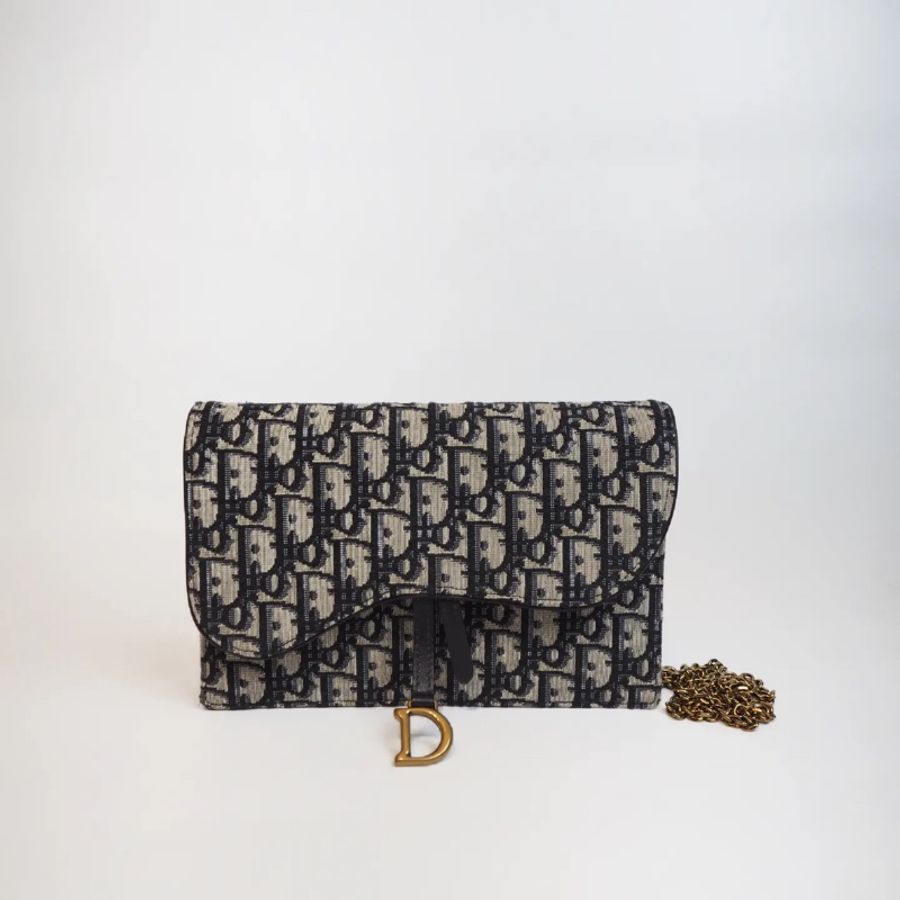 DIOR woc 老花鍊條包-6