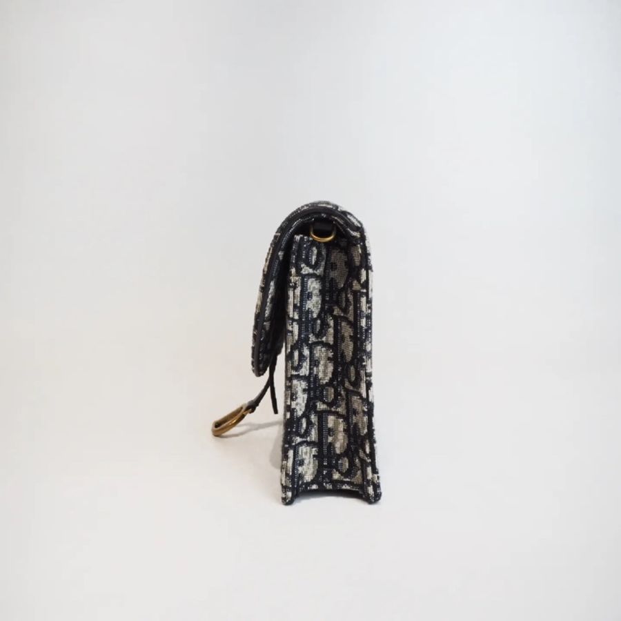 DIOR woc 老花鍊條包-9