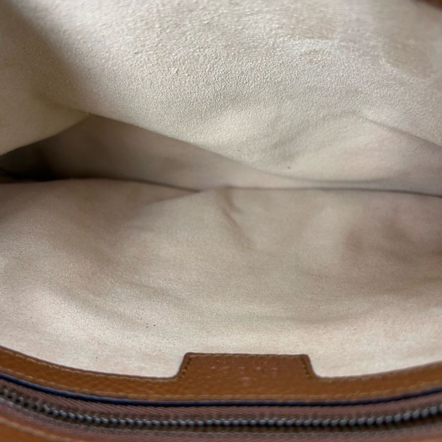 GUCCI Diana竹節托特包 棕色 皮革長肩帶可以腋下背30*14*26.5cm 98新配件塵袋-2