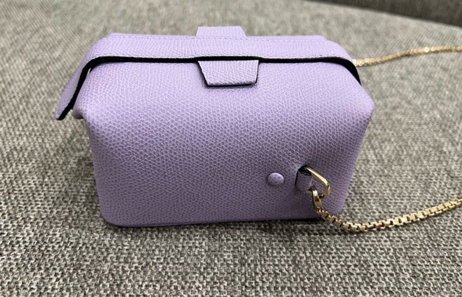 Valextra|Tric Trac Nano Bag 薰衣草紫-2