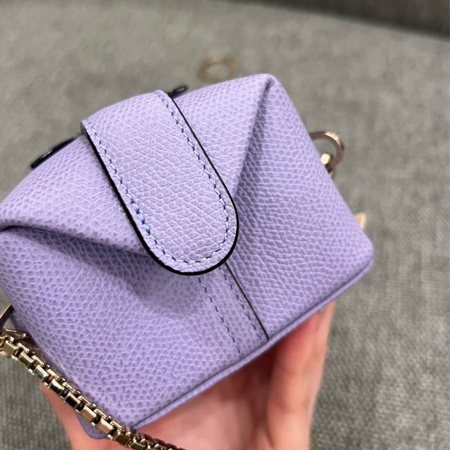 Valextra|Tric Trac Nano Bag 薰衣草紫-6